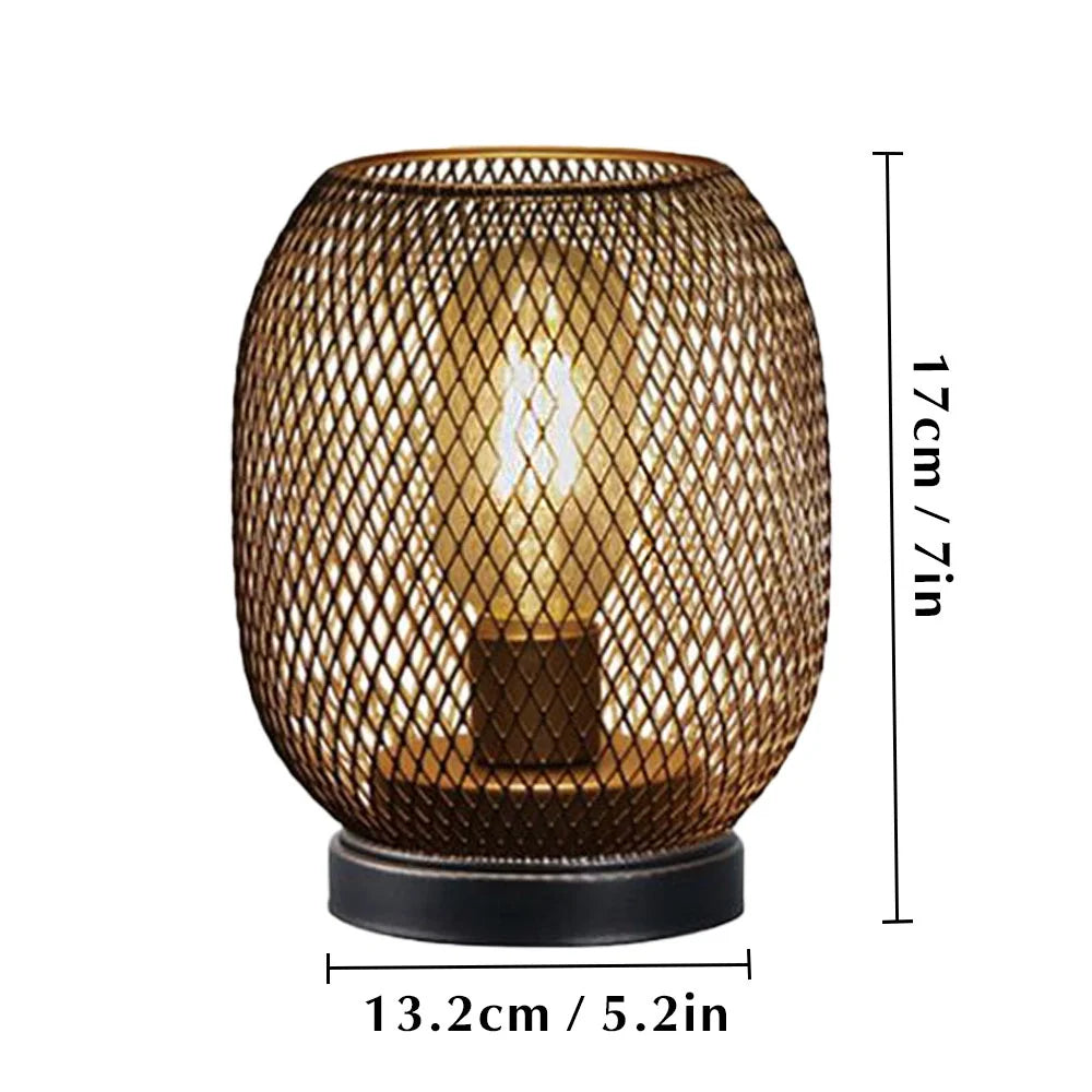 Set of 2 Tall Battery Powered Outdoor Table Lamp
