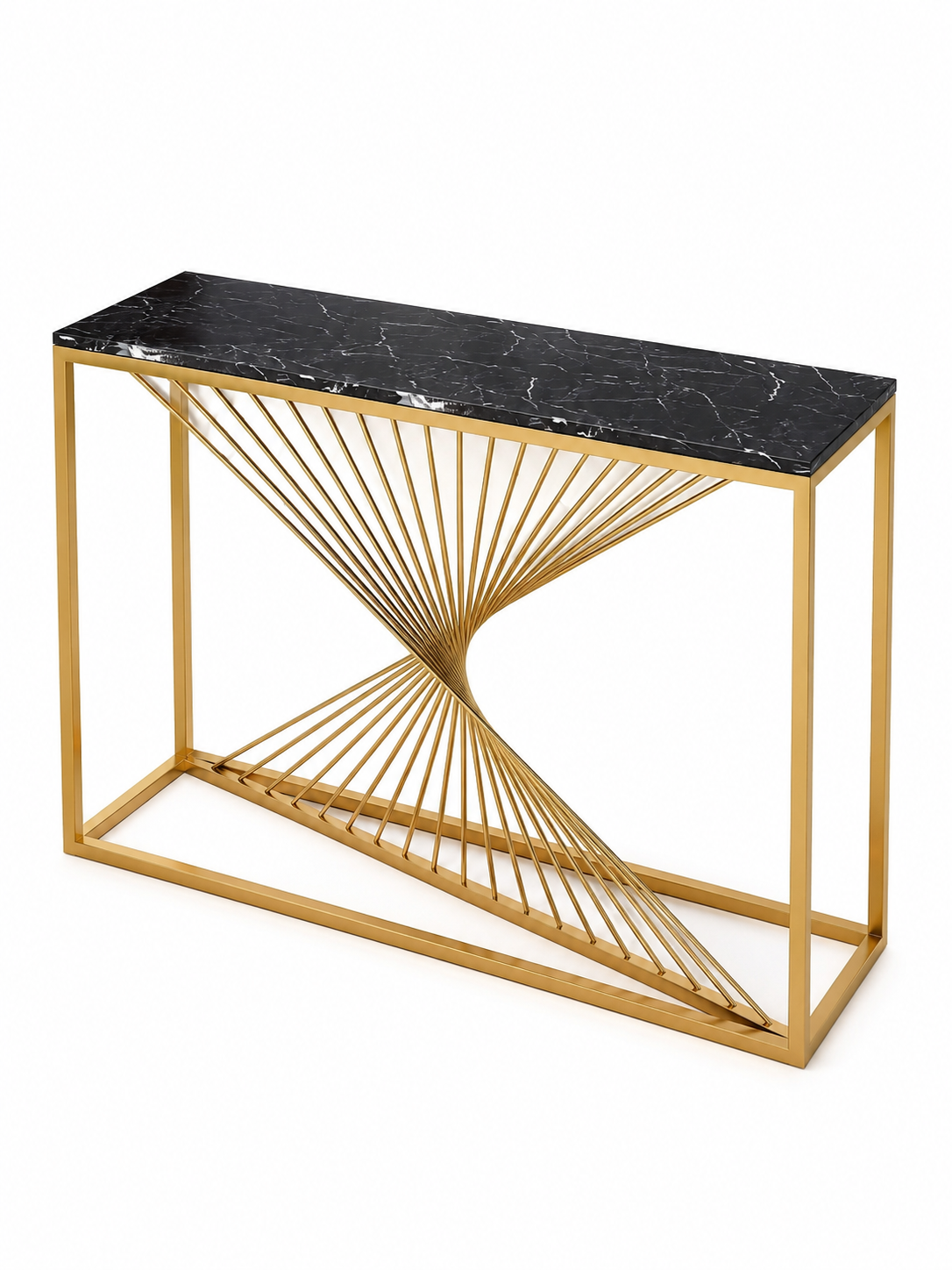 Sleek Modern Console with Artistic Flair