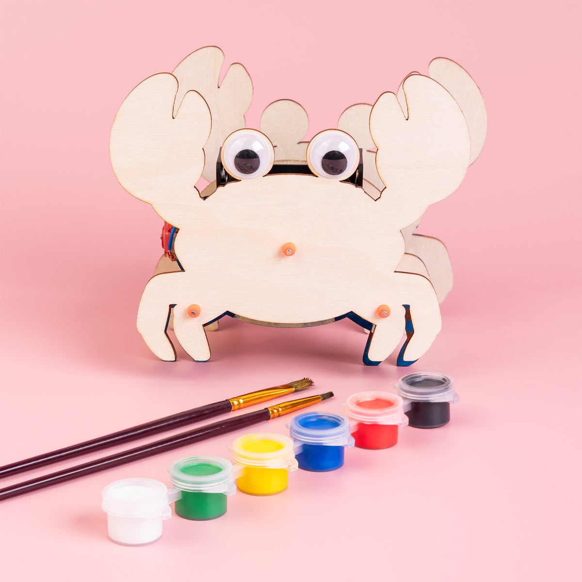 Sound-Activated Walking Crab STEM Kit – Build, Paint & Watch It Walk