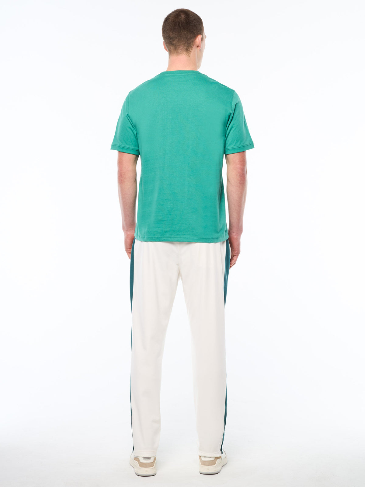 Strisce T-Shirt-Bottle Green