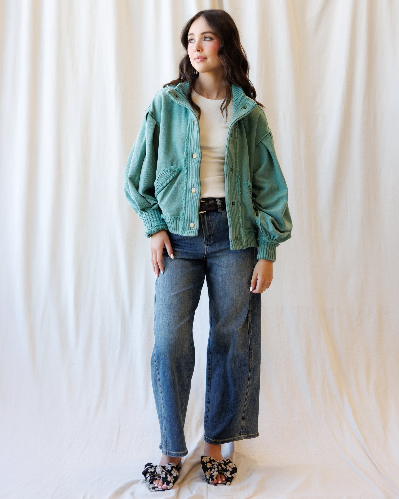Super High Ankle Wide Leg Flattering Seam
