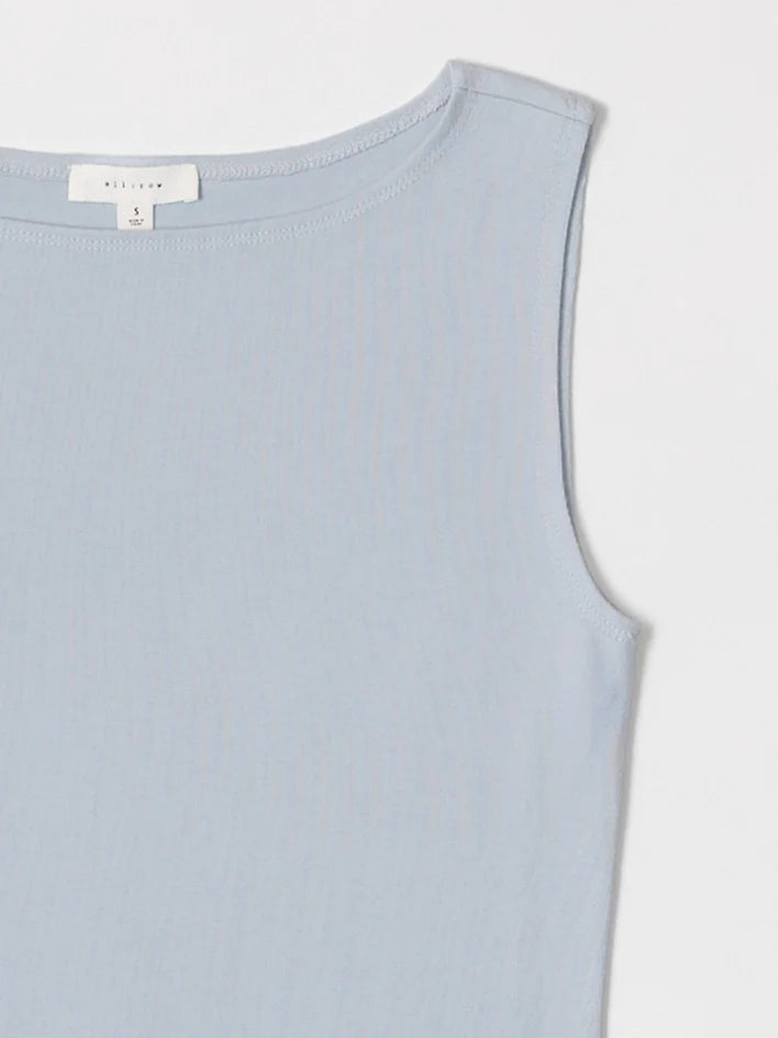 The Nikki Dress | Brushed Cotton Mini Dress LIGHT BLUE
