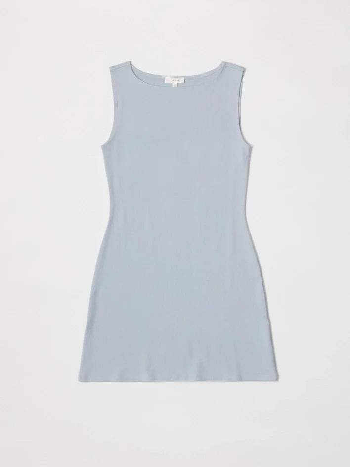 The Nikki Dress | Brushed Cotton Mini Dress LIGHT BLUE