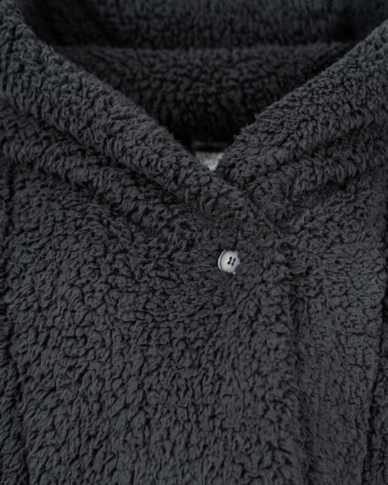 The Warrior Effect™ By Jill Martin Bedazzled Logo Sherpa Lounger Jacket
