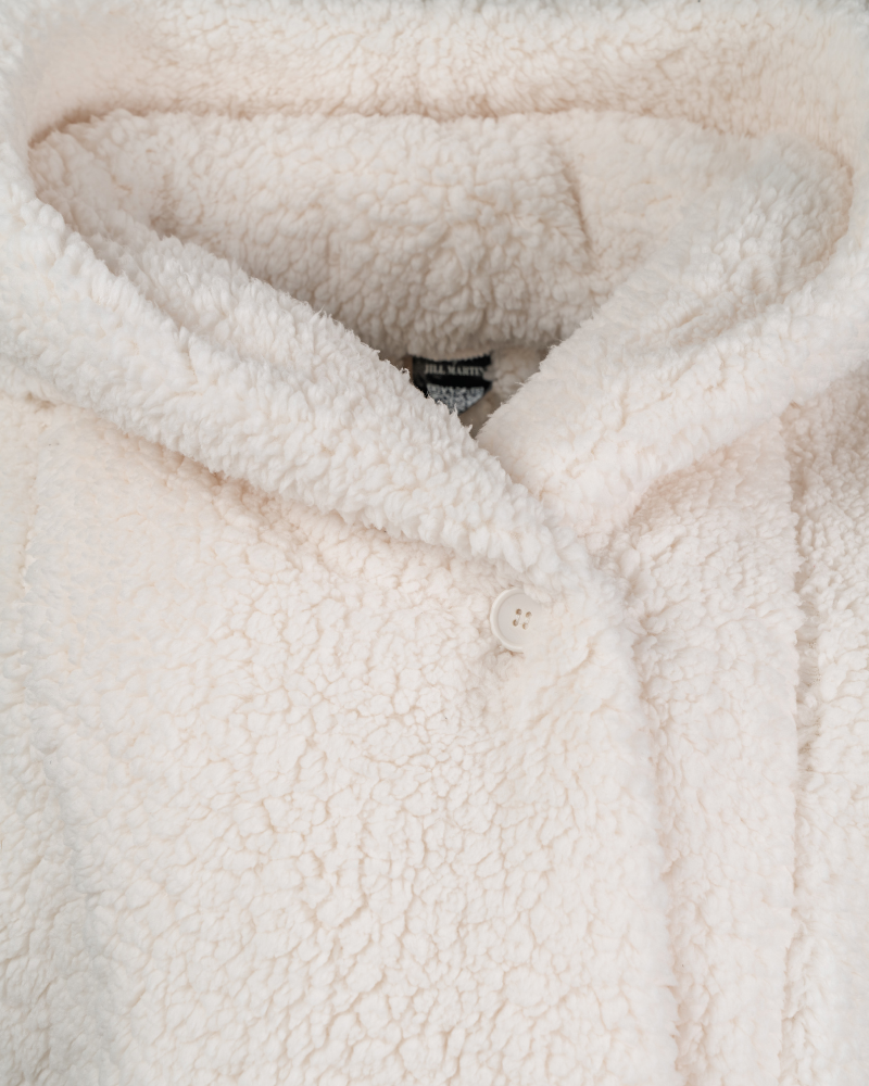 The Warrior Effect™ By Jill Martin Chenille Logo Sherpa Lounger Jacket