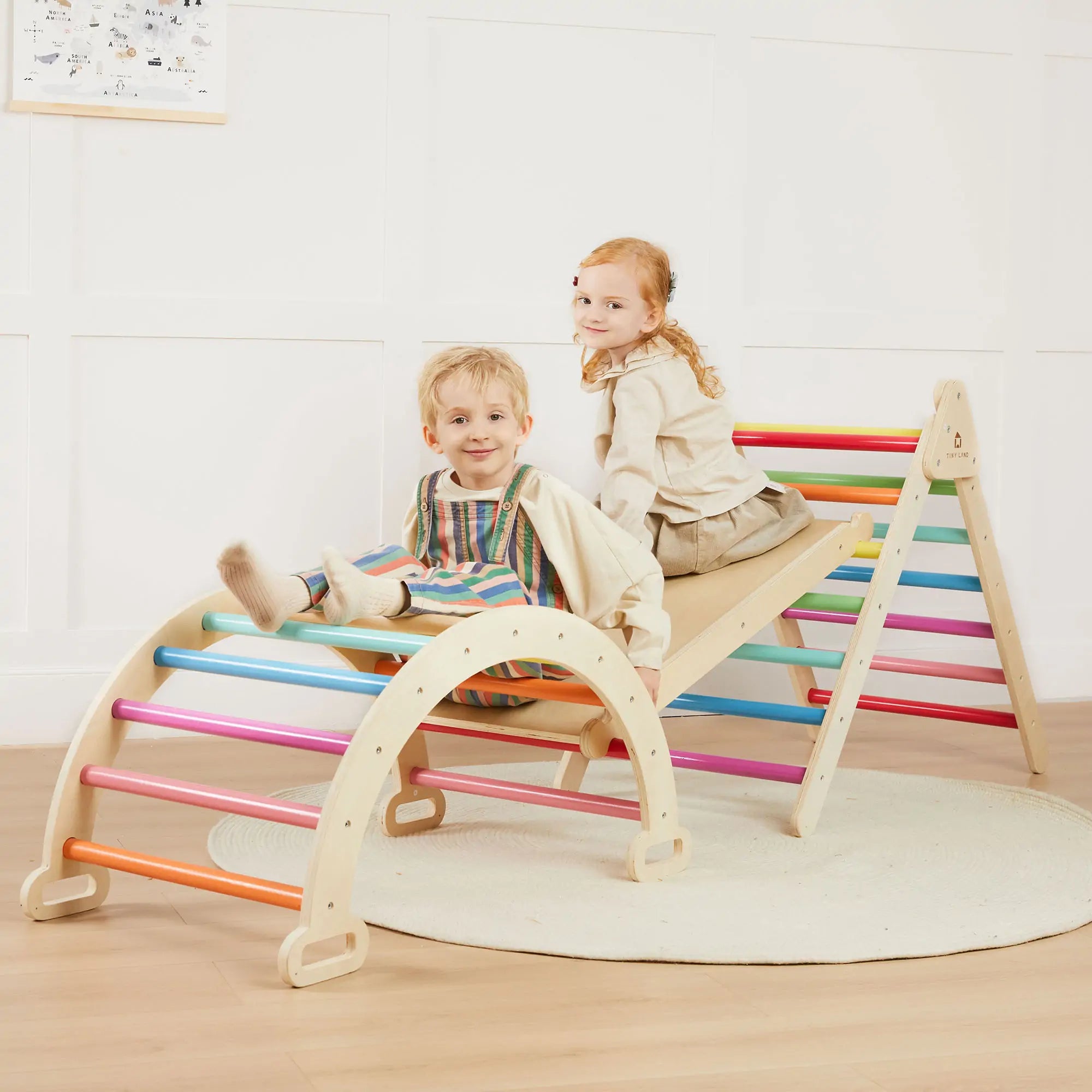 Tiny Land® 7-In-1 Rainbow Climbing Set