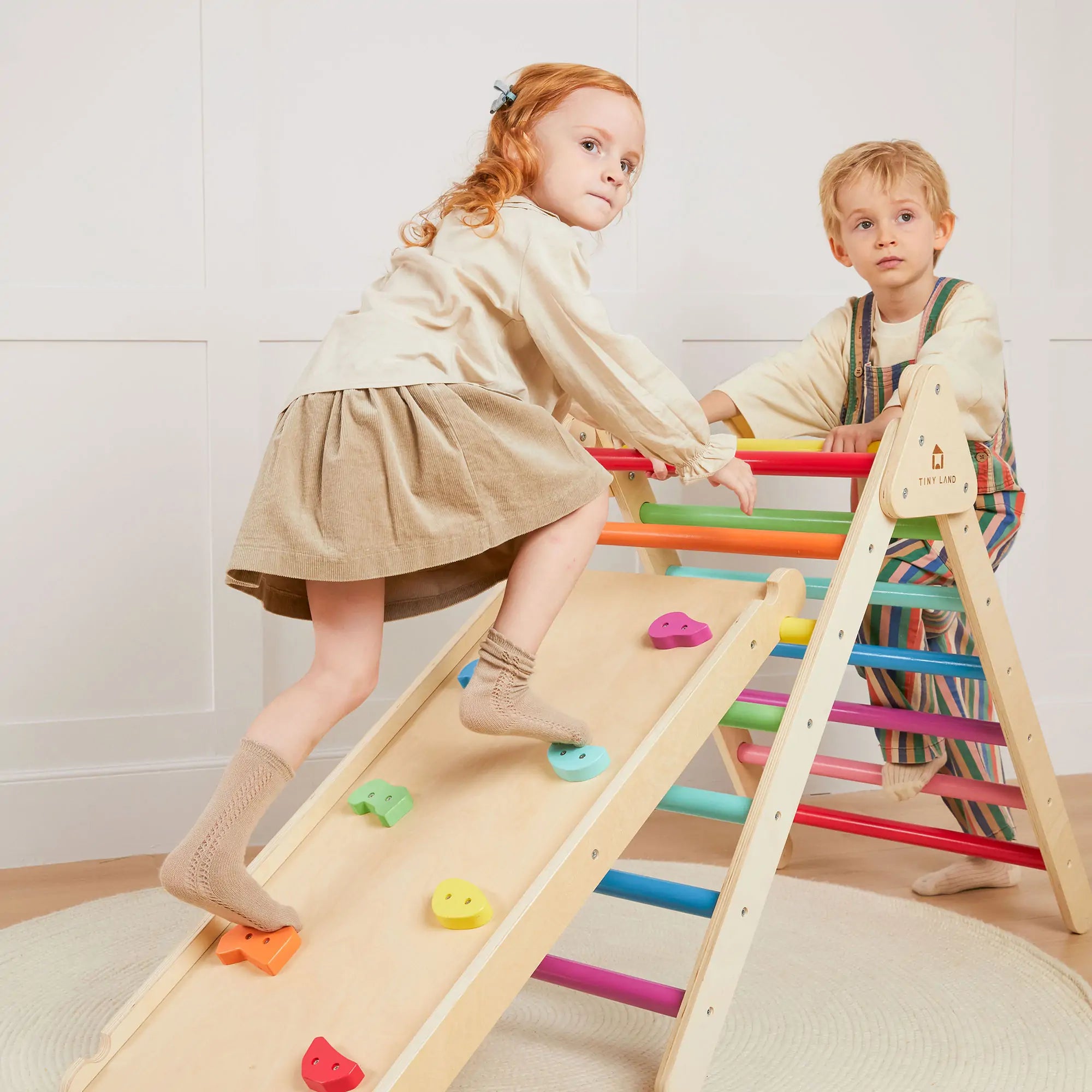 Tiny Land® 7-In-1 Rainbow Climbing Set