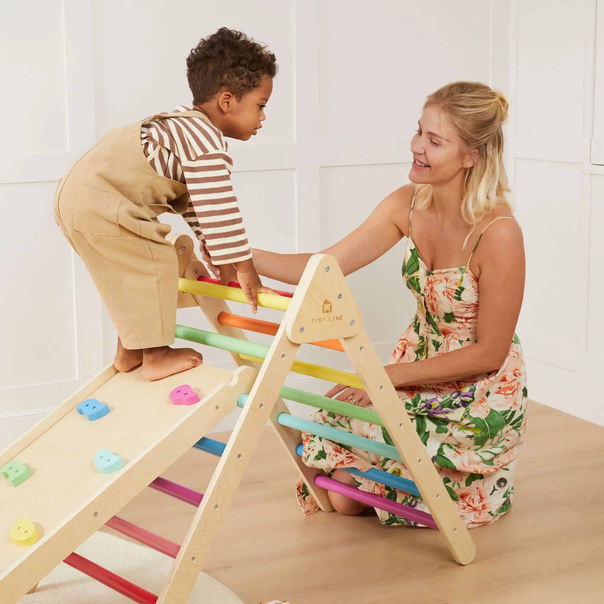 Tiny Land® 7-In-1 Rainbow Climbing Set