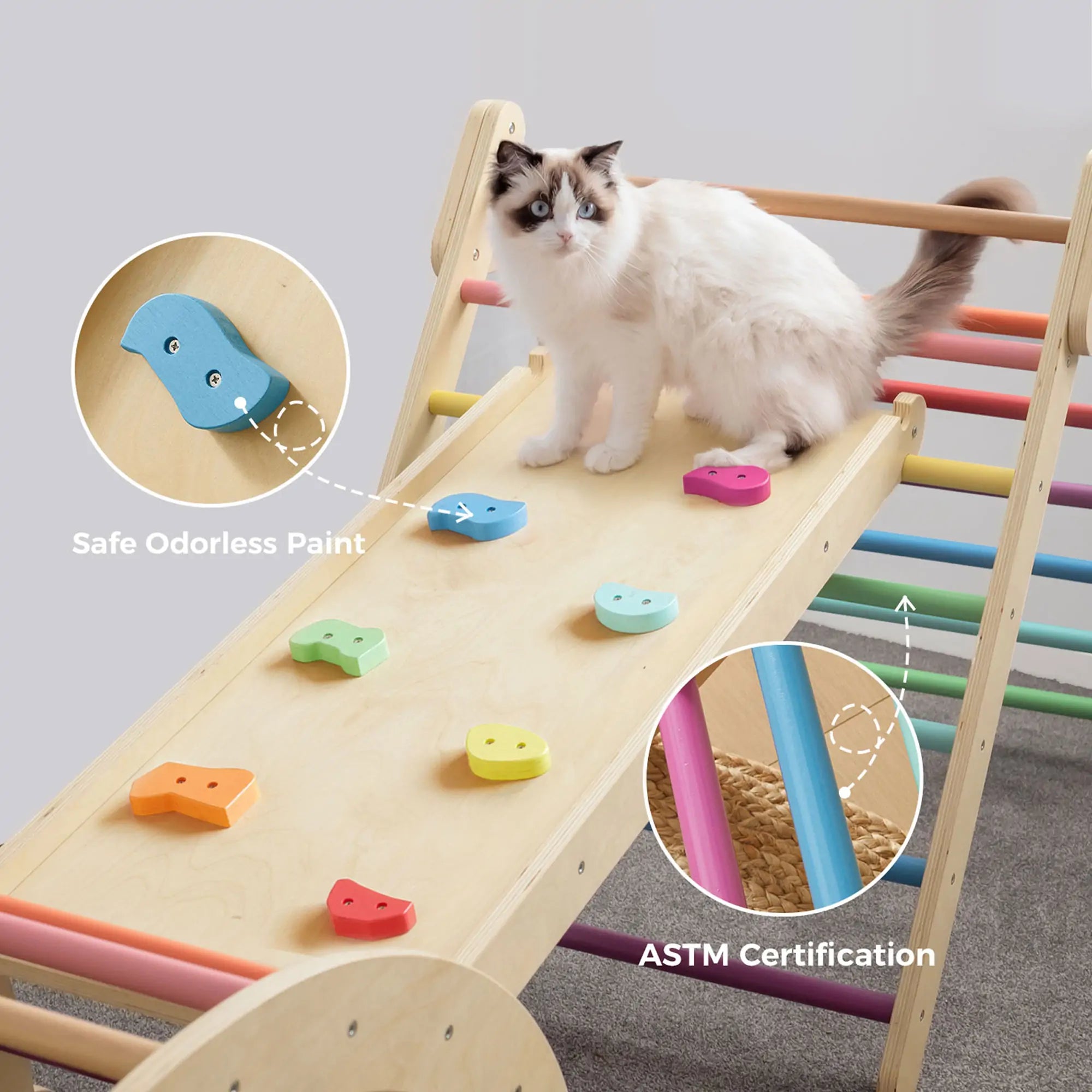 Tiny Land® 7-In-1 Rainbow Climbing Set