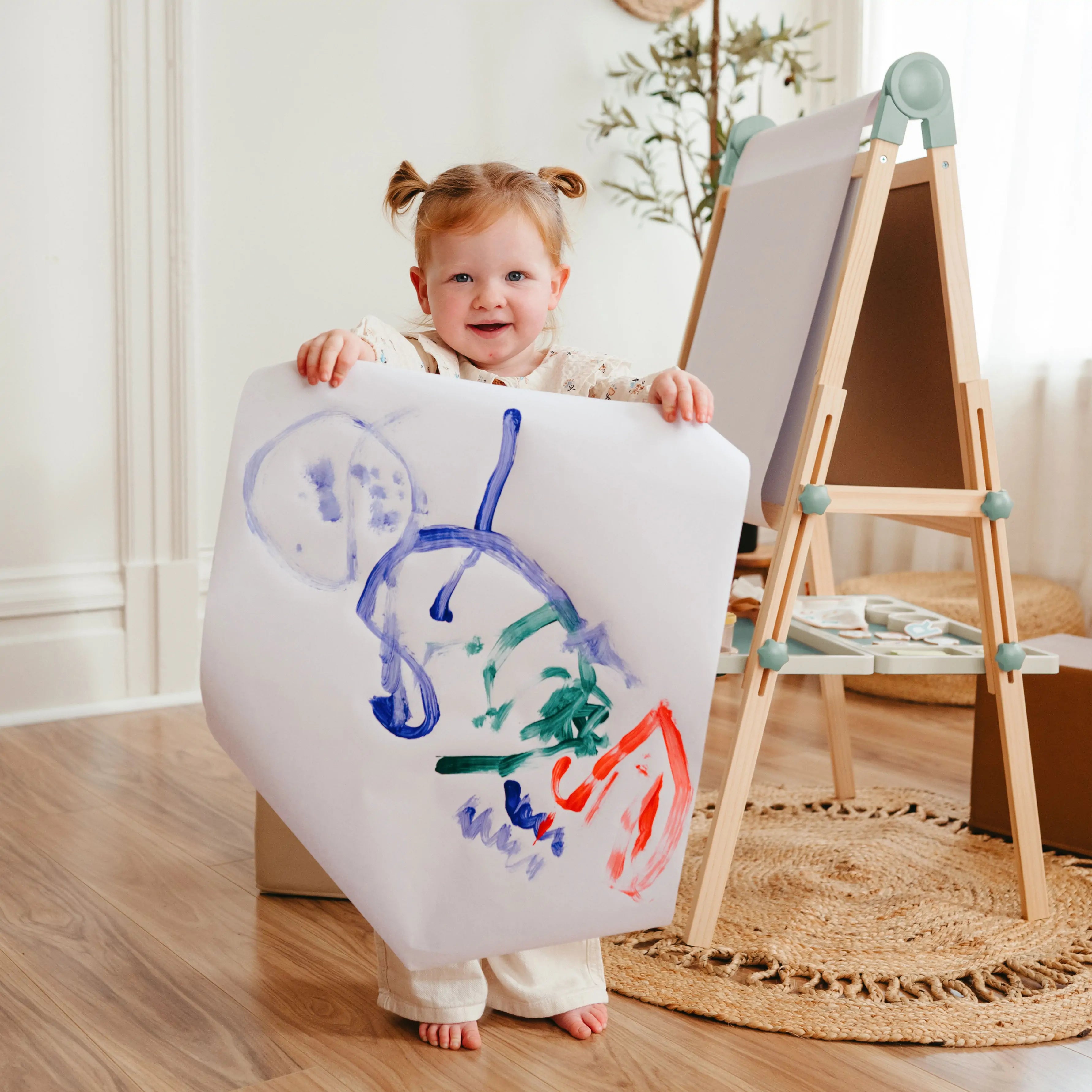 Tiny Land® Magnitales Easel For Kids - Green