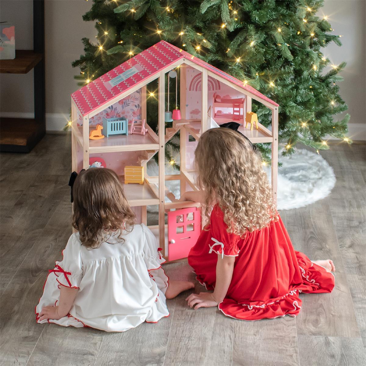 Tiny Land® Sweetwood Love Dollhouse Without Dolls