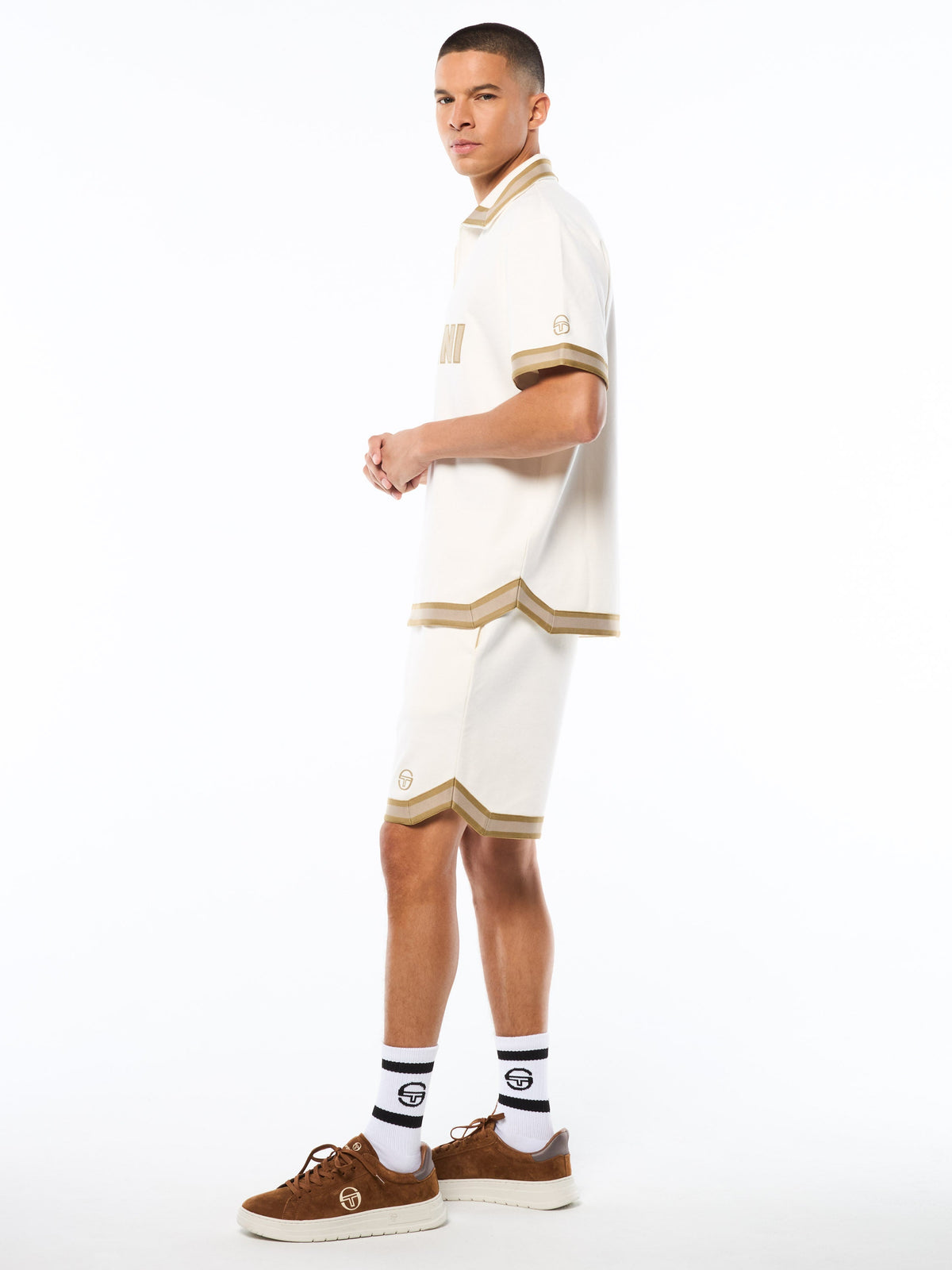 Tito Short Sleeve Polo-Gardenia