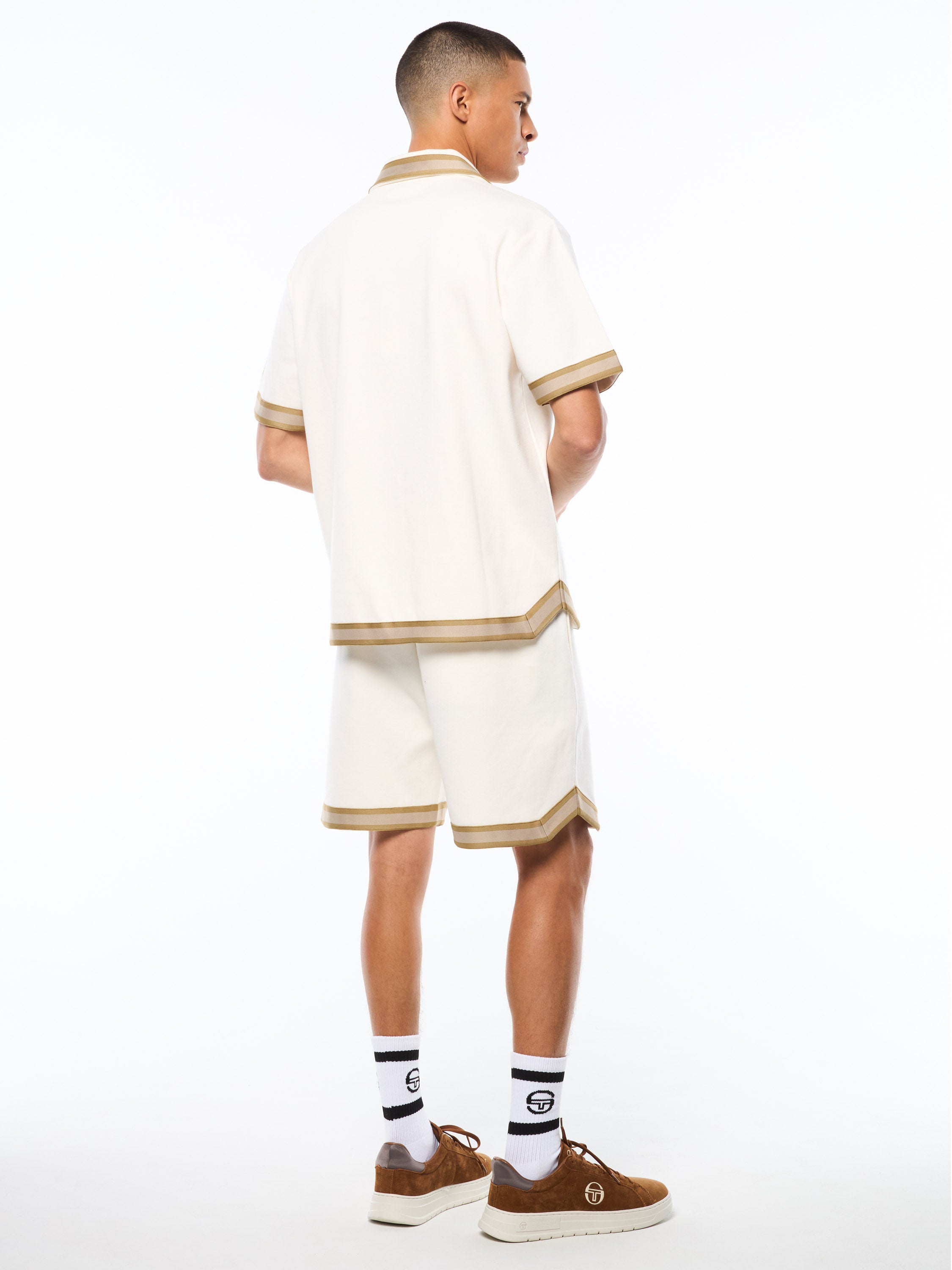 Tito Short Sleeve Polo-Gardenia