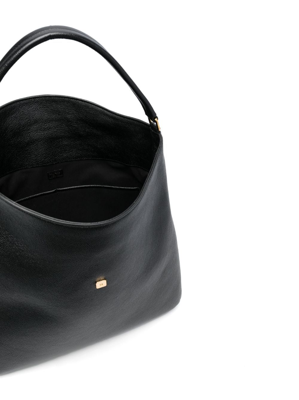 Tom Ford Gold Tone Logo Leather Tote Bag