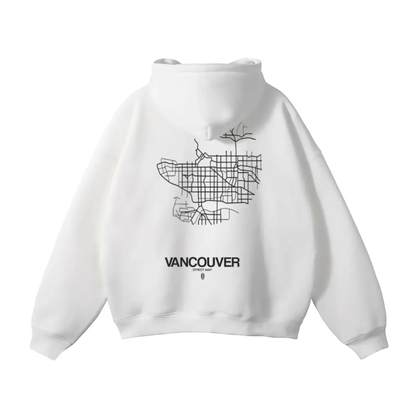 Vancouver Street Map Hoodie