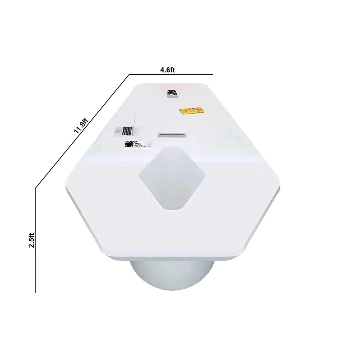 Vertix · Conference Room Table, Tapered Hexagon