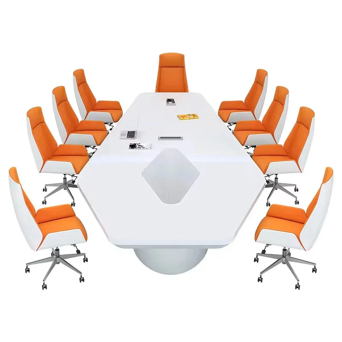 Vertix · Conference Room Table, Tapered Hexagon