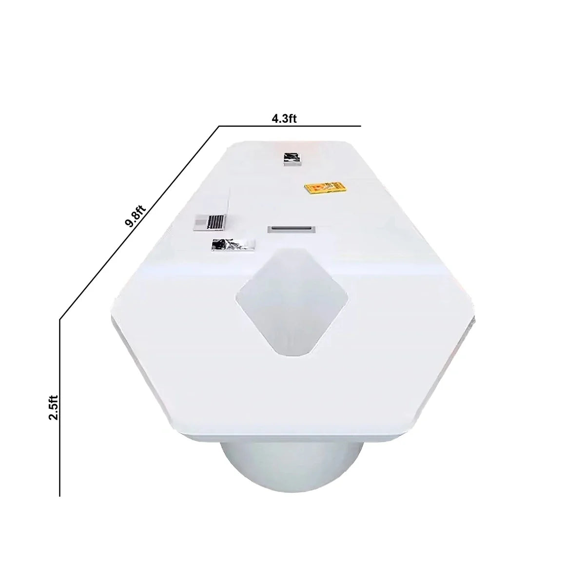 Vertix · Conference Room Table, Tapered Hexagon
