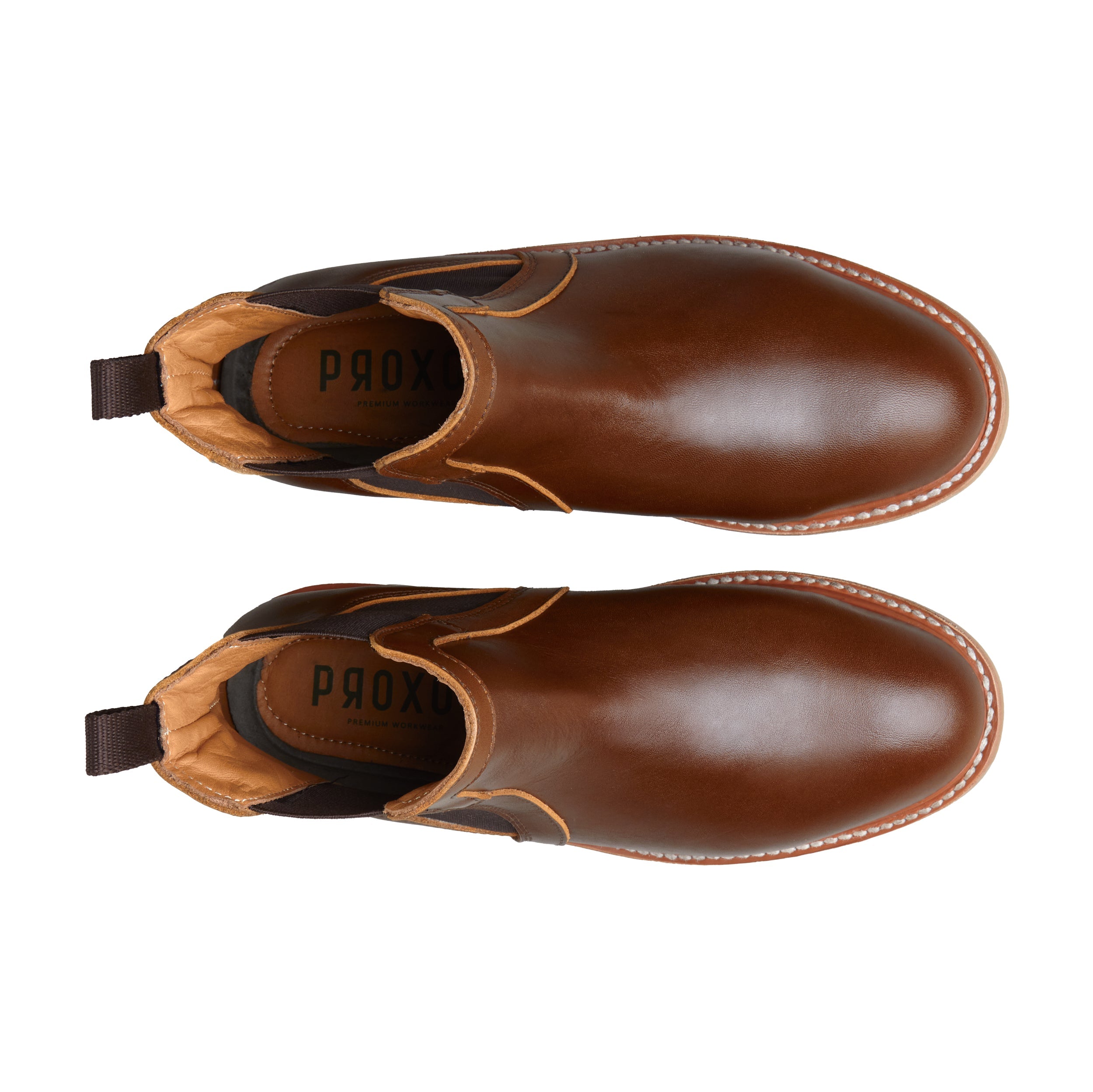 WOMEN STEEL TOE CHELSEA WORK BOOT ICON AMBER