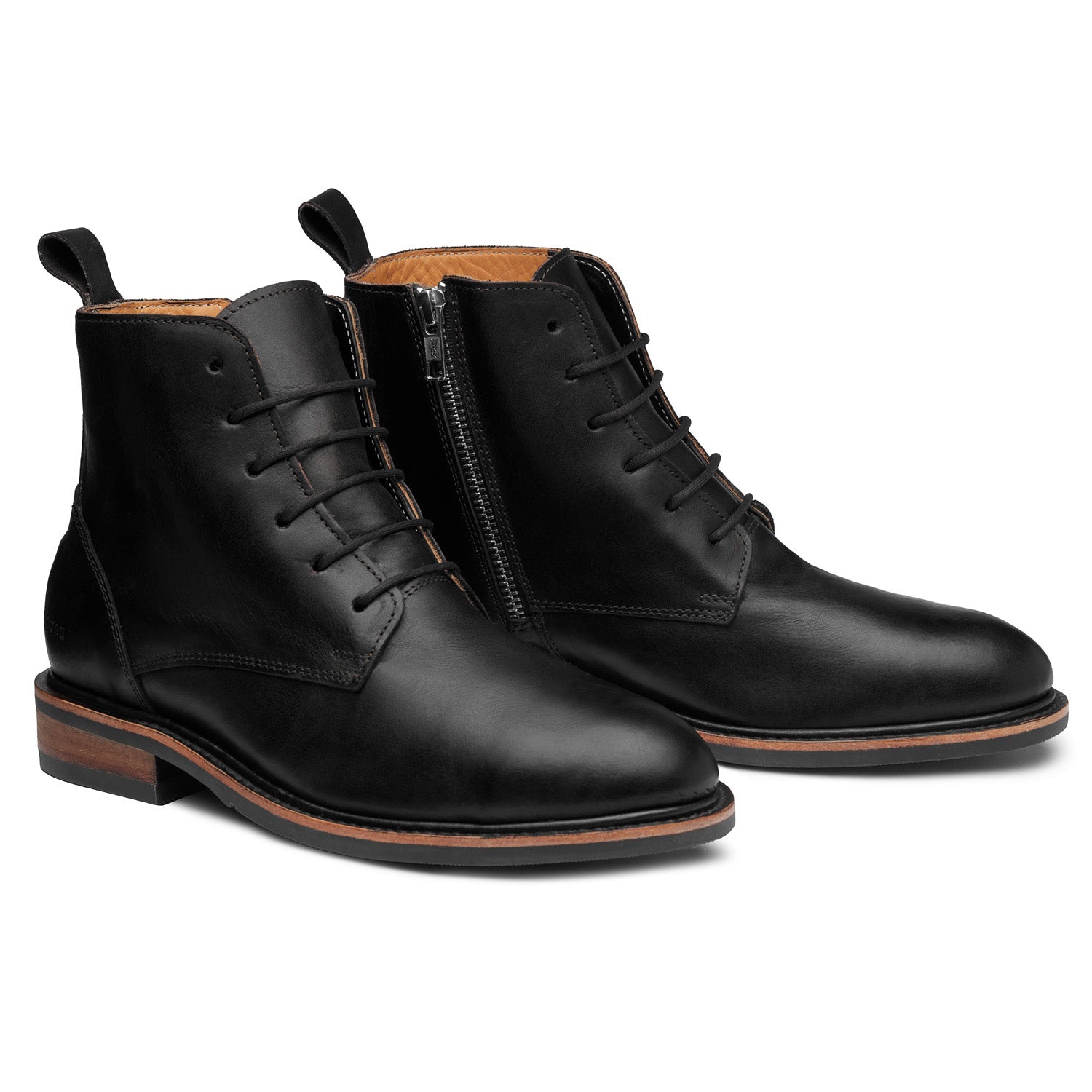 WOMEN STEEL TOE WORK BOOT ELISE BLACK