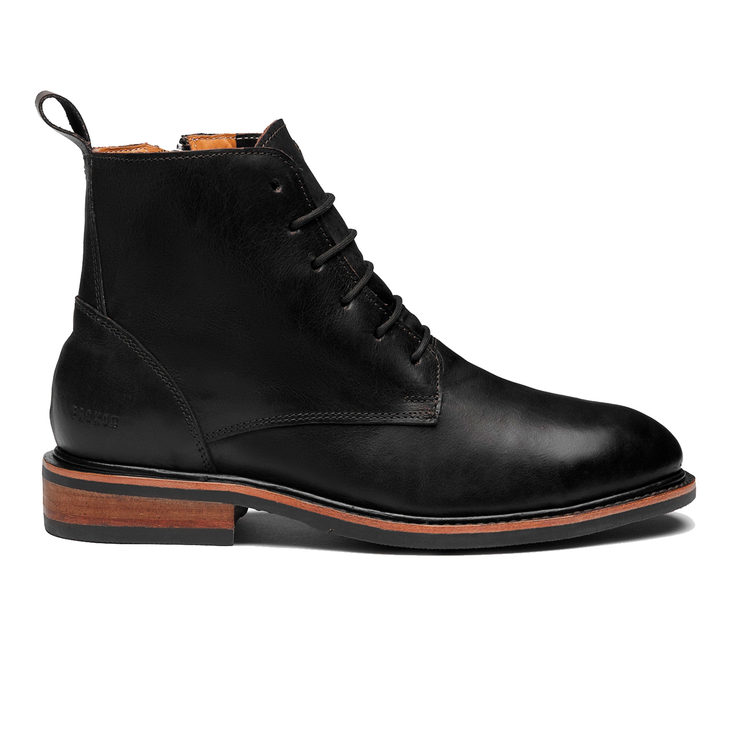 WOMEN STEEL TOE WORK BOOT ELISE BLACK