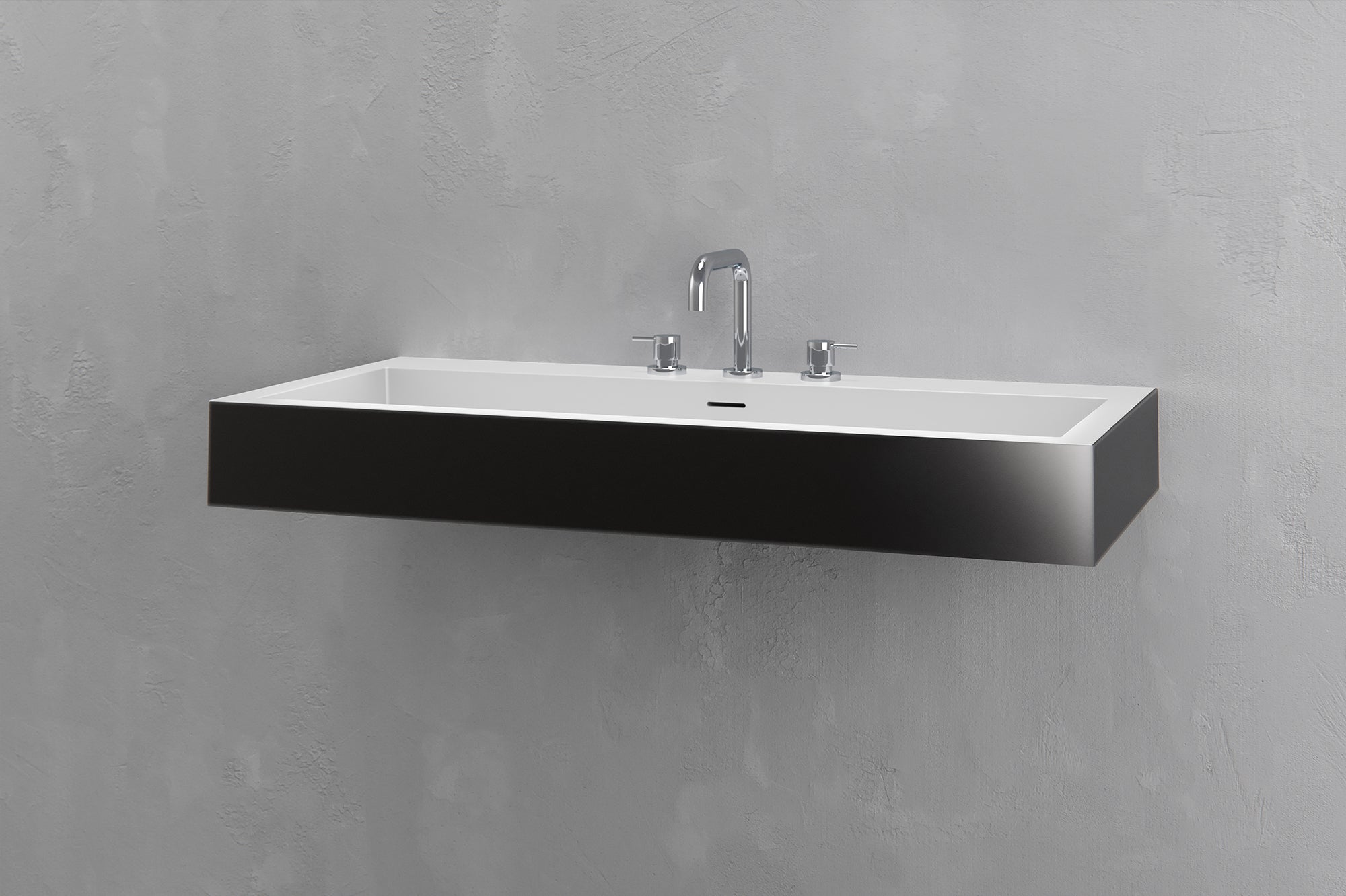 Wall Mounted Rectangular Bathroom Sink