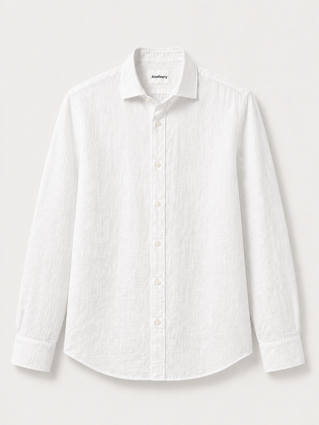 White Cotton & Linen Shirt – Easy Fit, Bahama Shirt