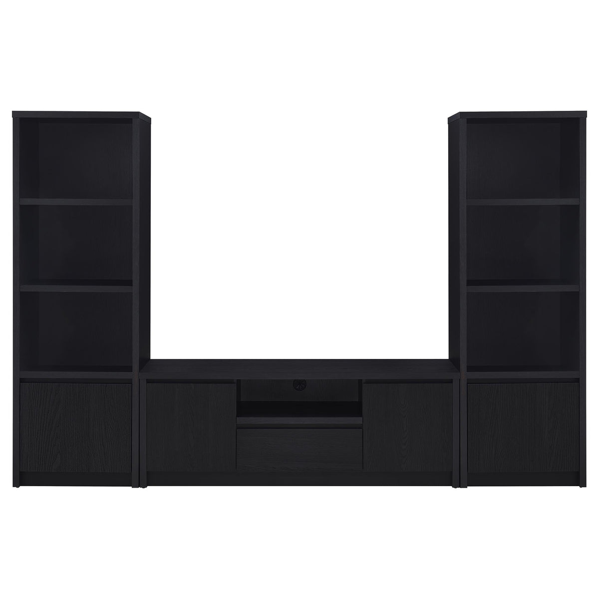 Winfield 3-piece Entertainment Center 60-inch TV Stand Black