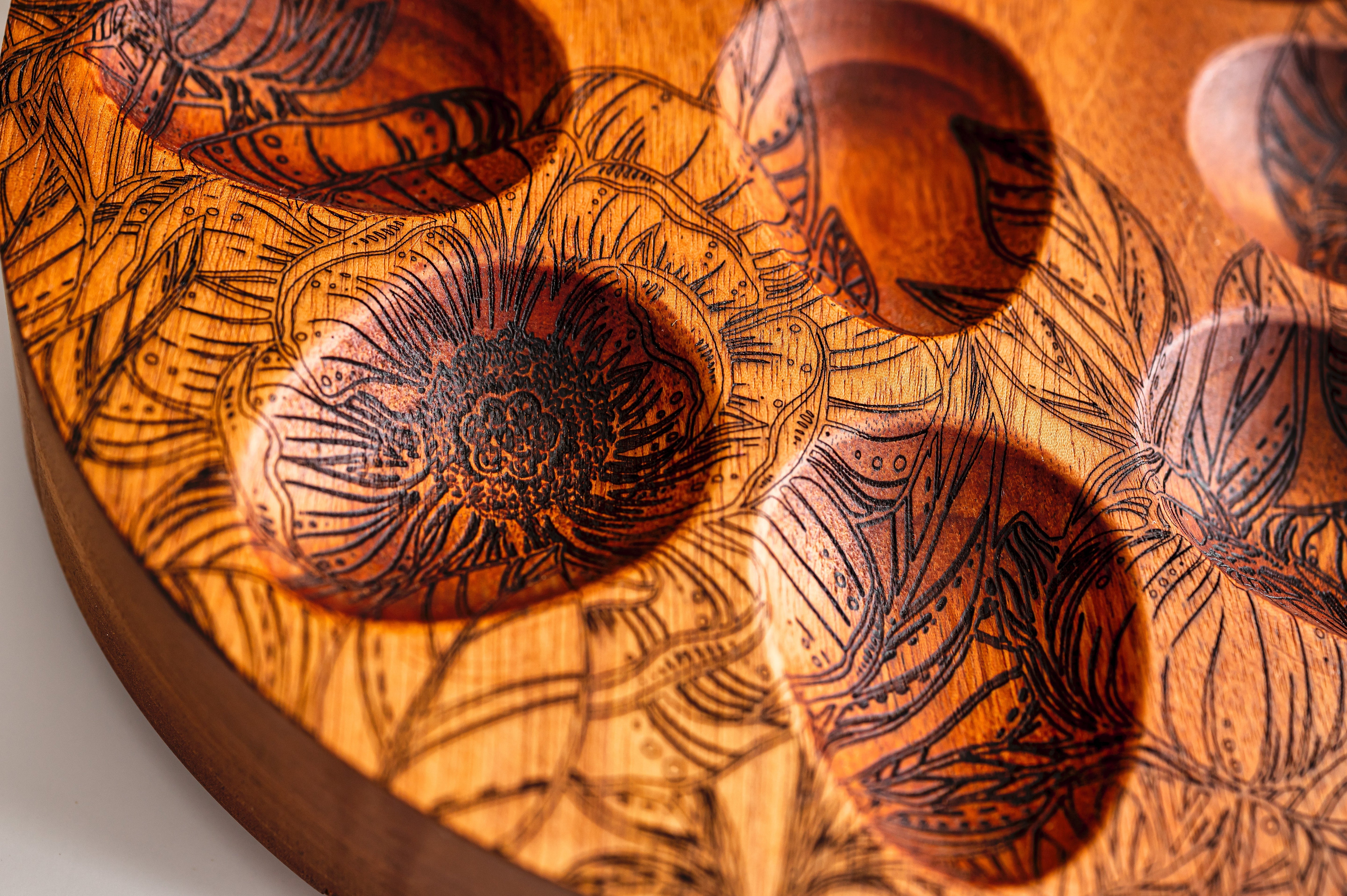 Wooden Egg Tray - Deviled Egg Serving Board