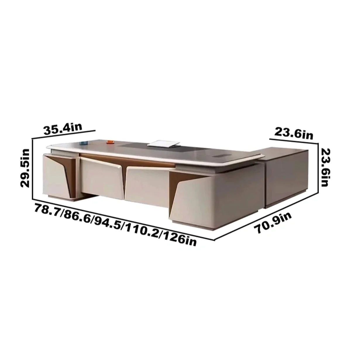Wynn · Executive Desk w/ Mobile Storage