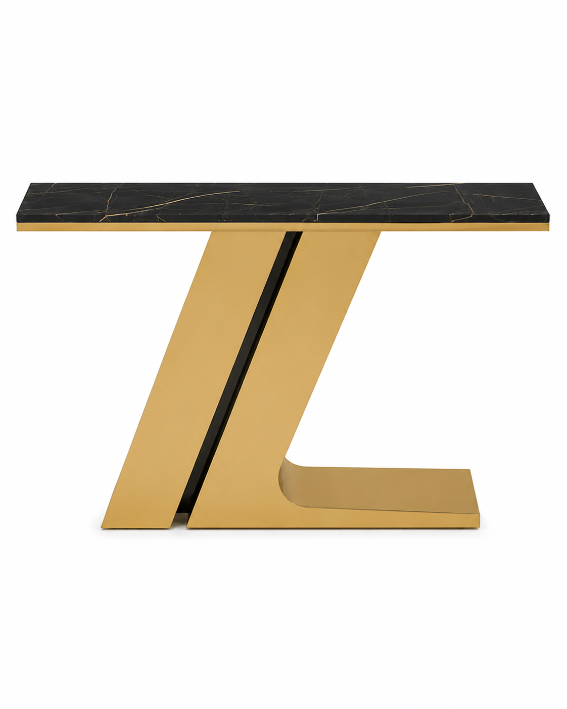 Zion Marble & Steel Console