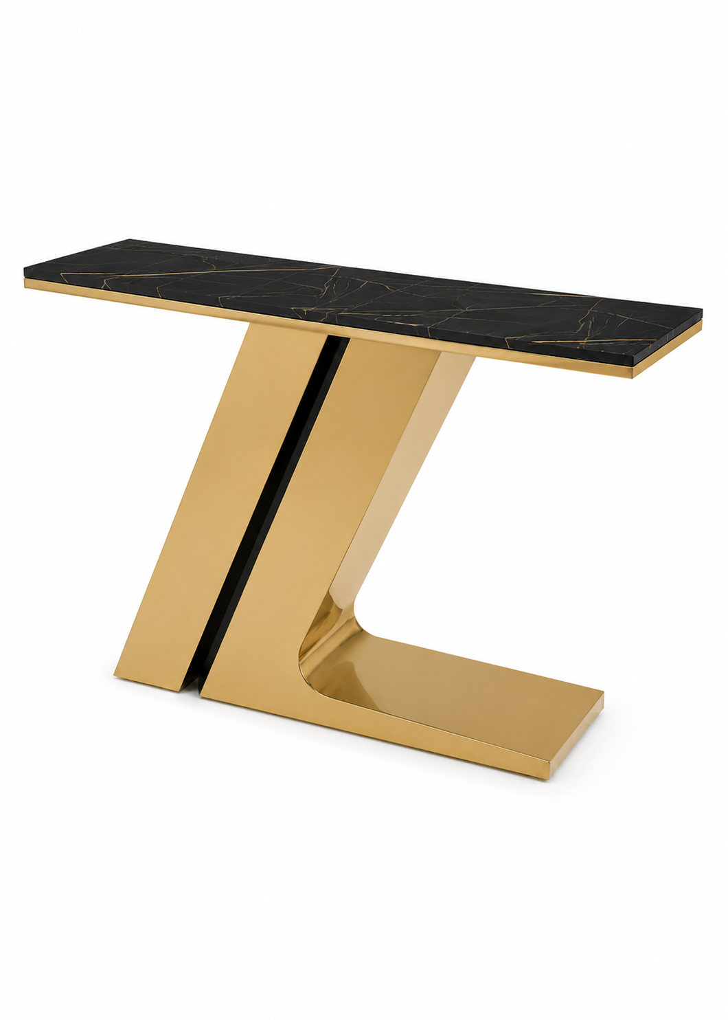 Zion Marble & Steel Console