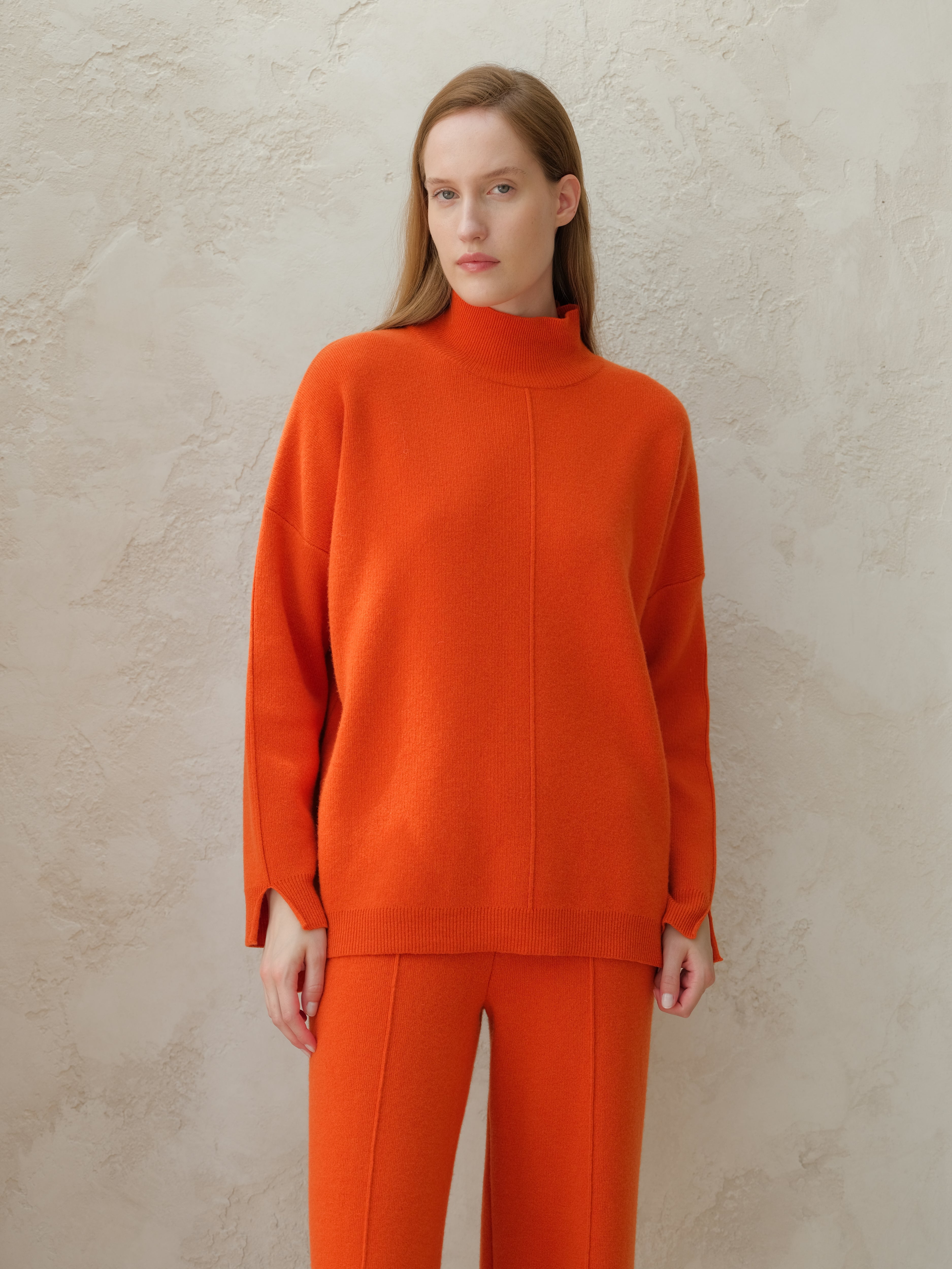 Cashmere Mix Maxi Turtleneck