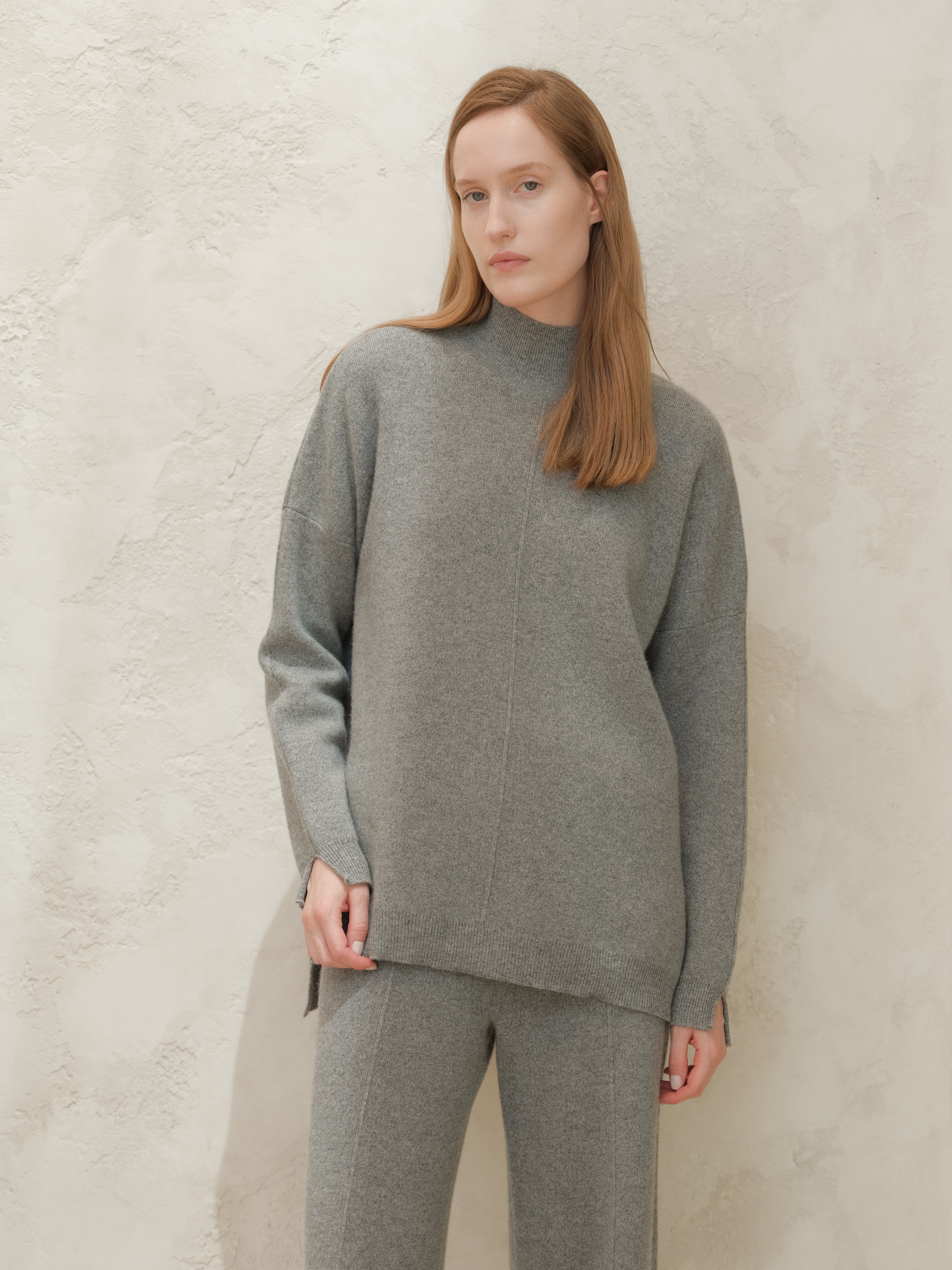 Cashmere Mix Maxi Turtleneck
