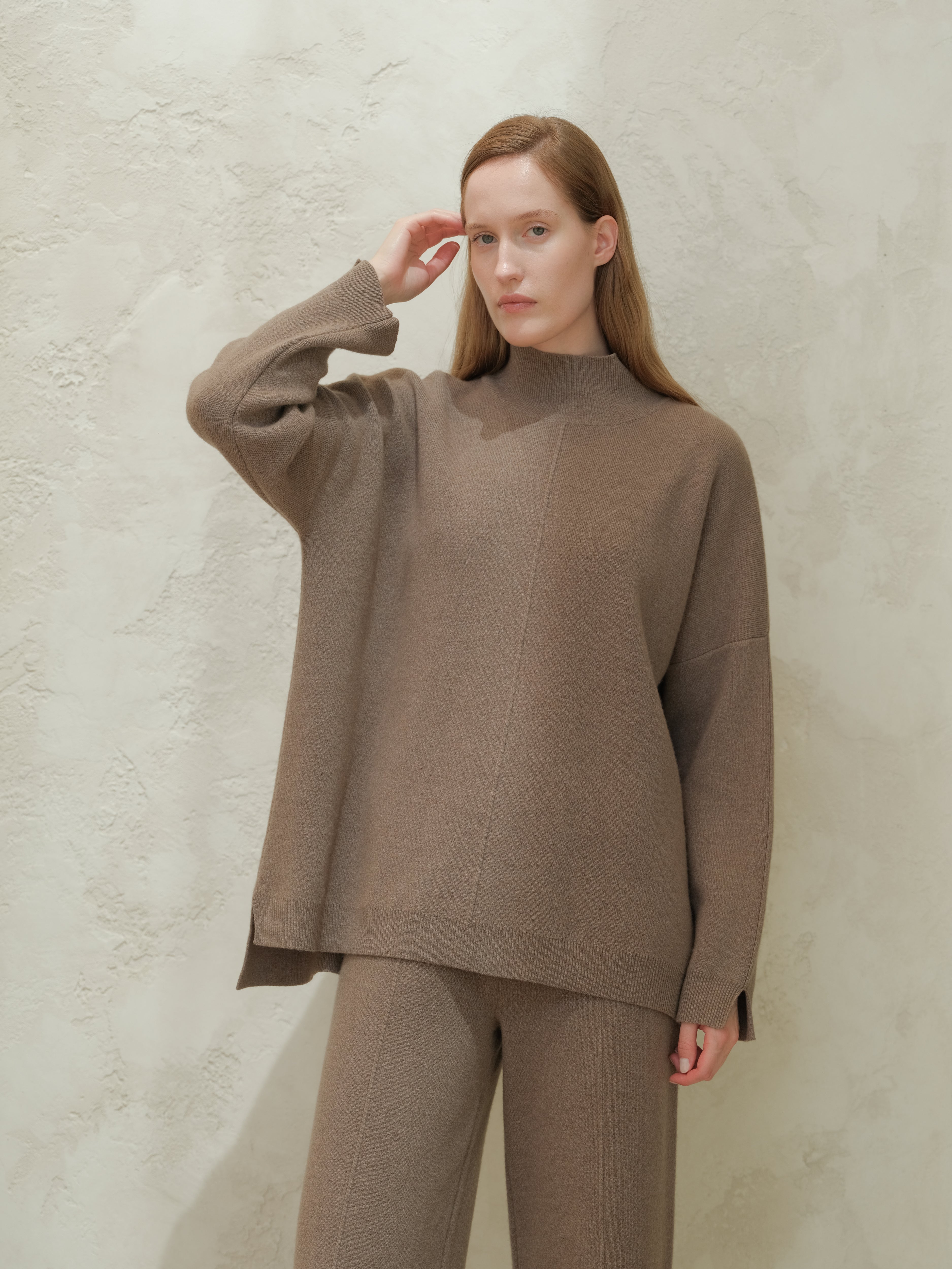 Cashmere Mix Maxi Turtleneck