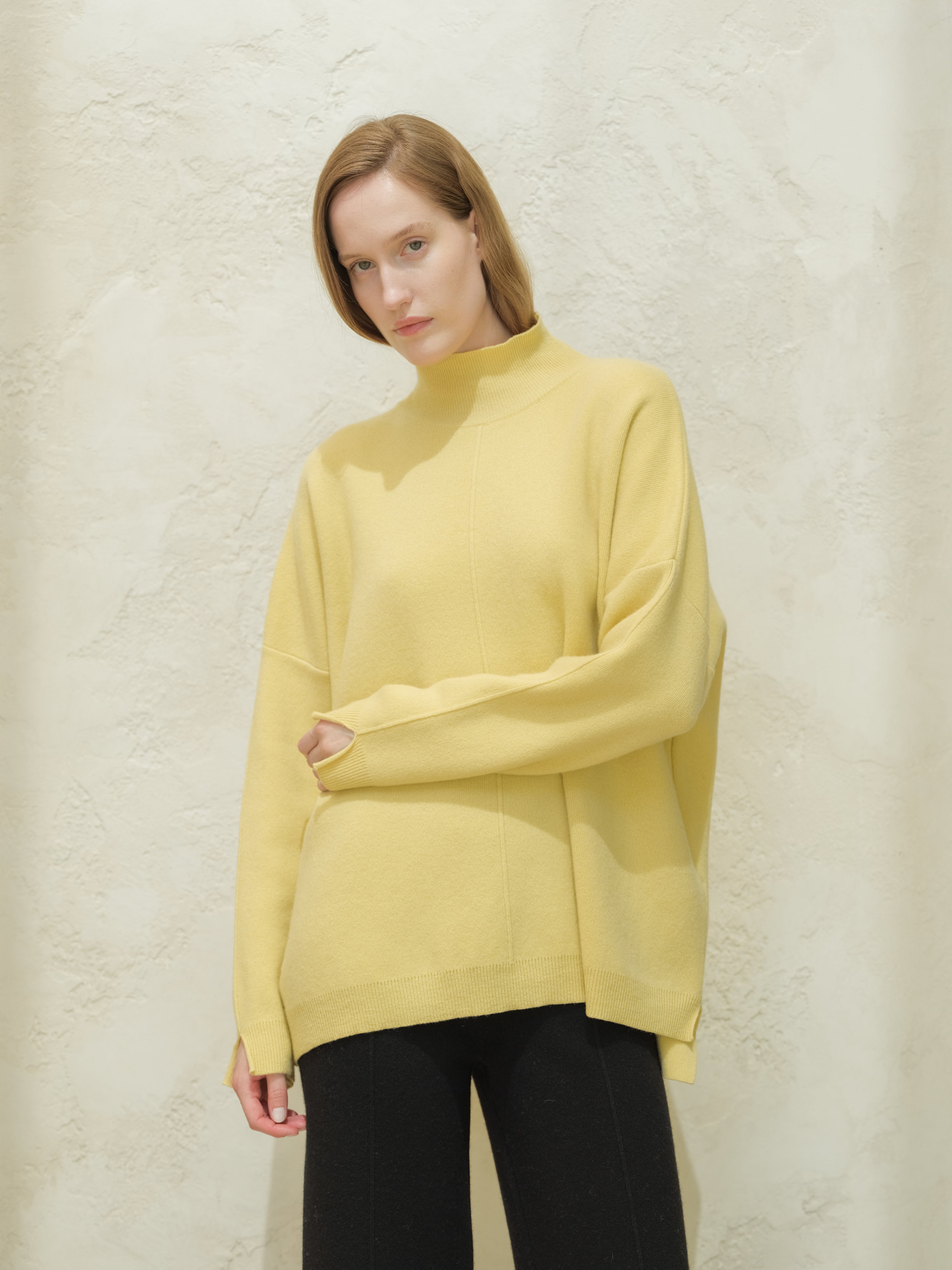 Cashmere Mix Maxi Turtleneck