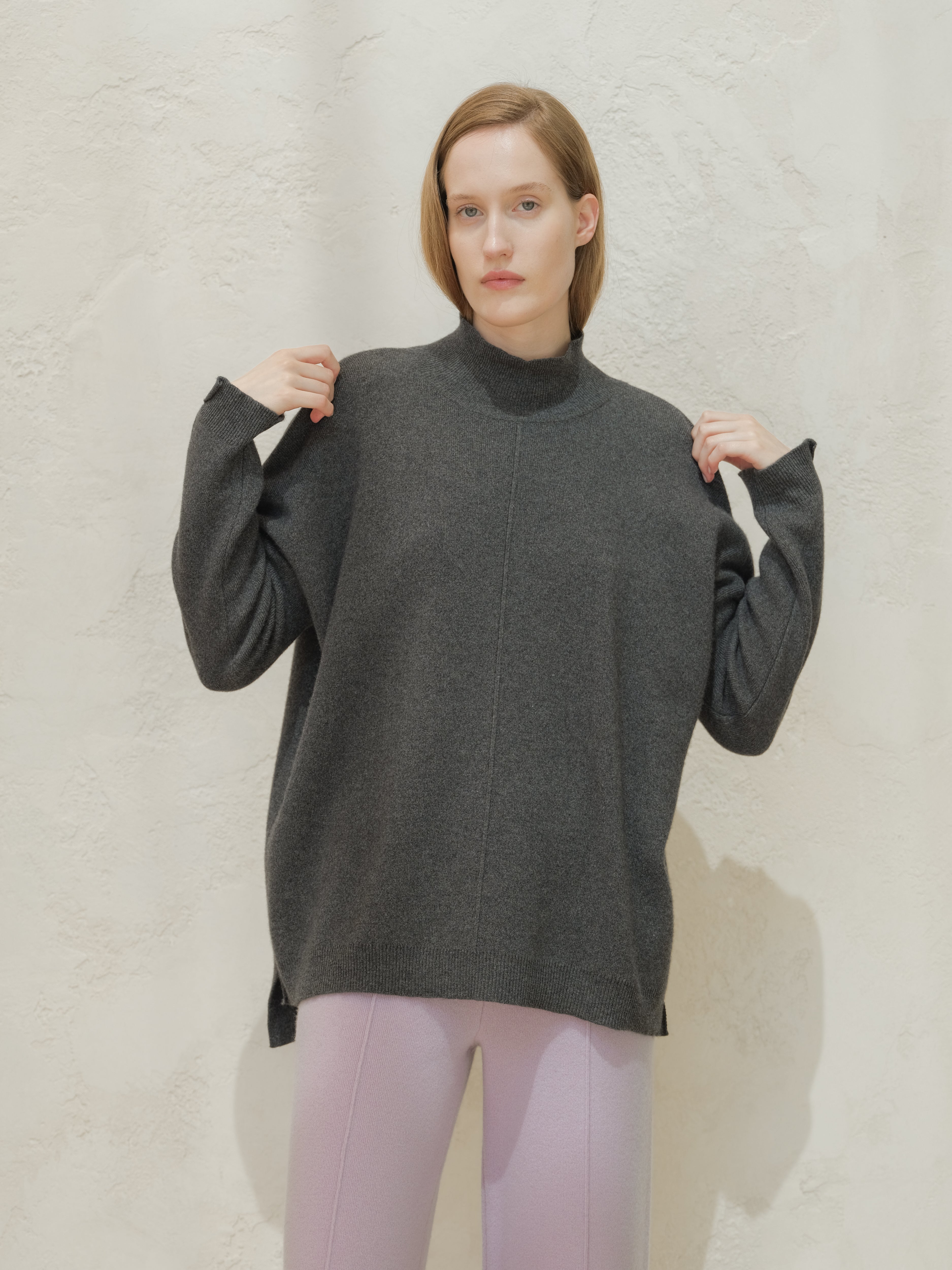 Cashmere Mix Maxi Turtleneck