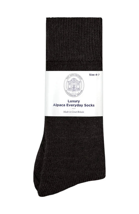 Alpaca Everyday Socks Black