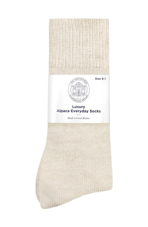 Alpaca Everyday Socks Cream