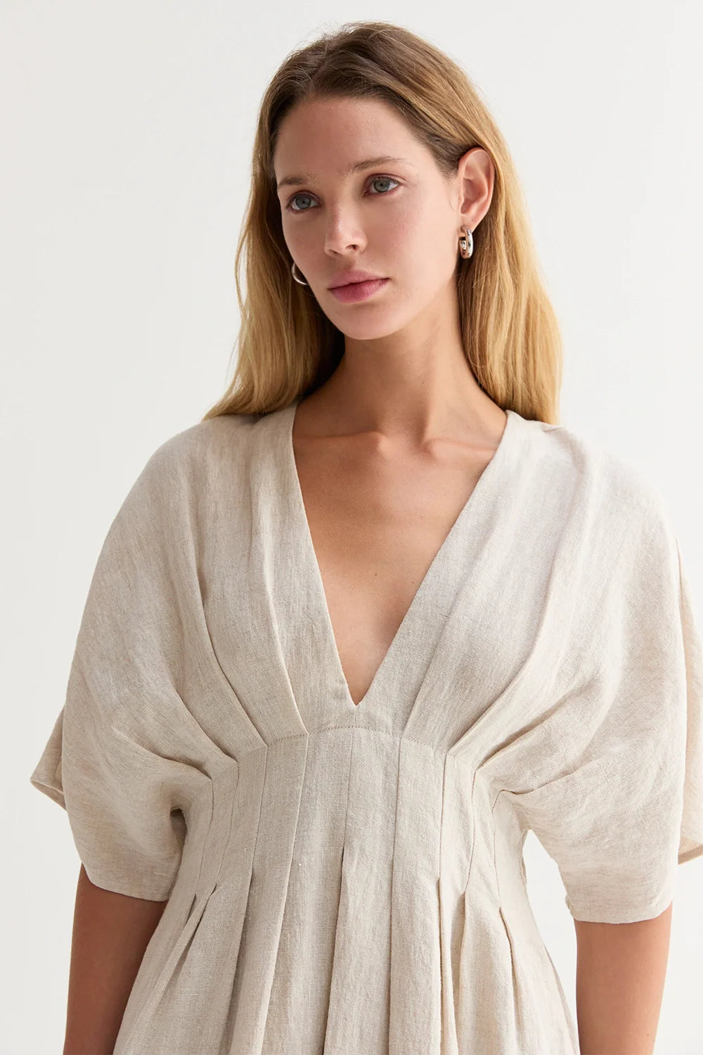 Amiee Pleated Midi Dress