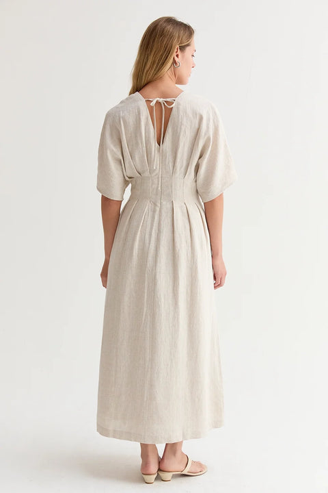 Amiee Pleated Midi Dress