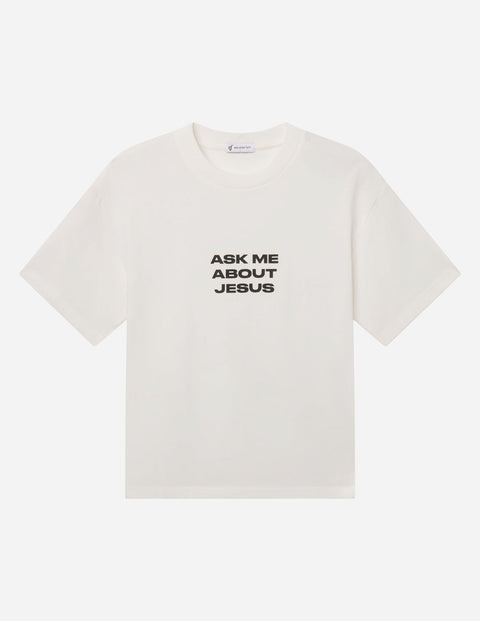 Ask Me About Jesus Heavyweight Tee