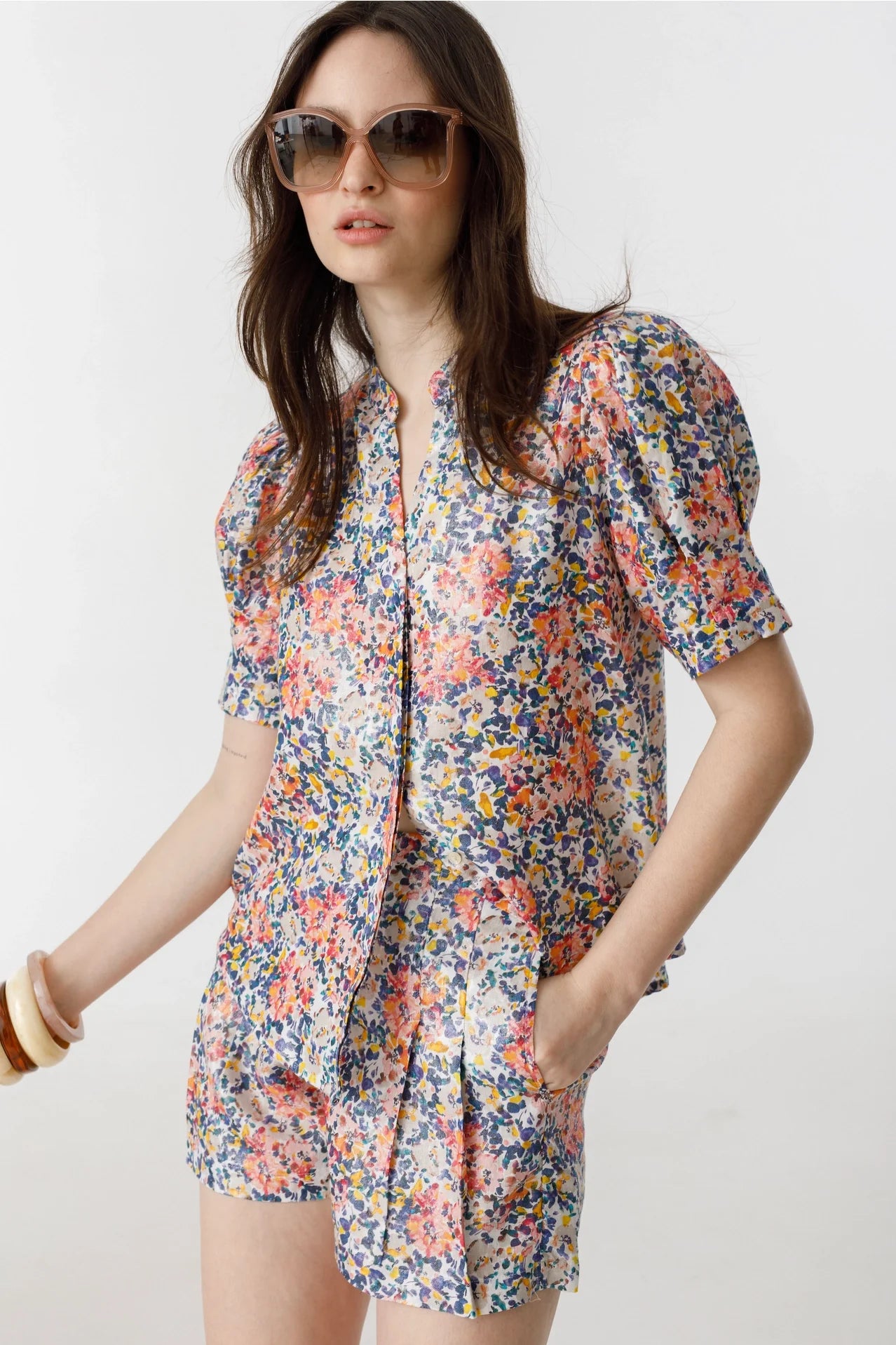 Athina Linen Shirt - Florece