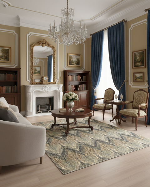 Persian-Inspired. Modern Defined. Turkish Made Rug, size 5' 2" x 7' 7"