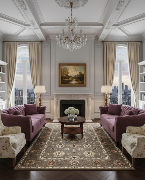 Persian-Inspired. Modern Defined. Turkish Made Rug, size 5" x 7' 6"