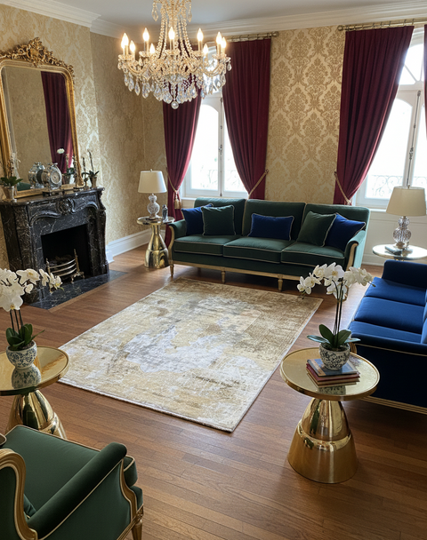 Persian-Inspired. Modern Defined. Turkish Made Rug, size 5' 1" x 7' 7"
