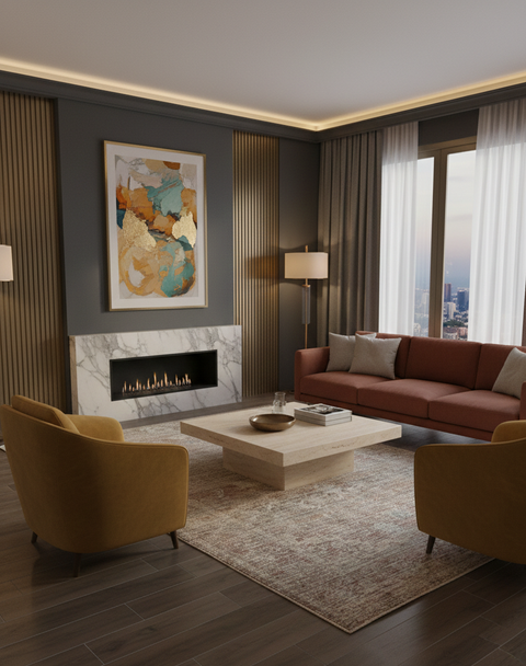 Persian-Inspired. Modern Defined. Turkish Made Rug, size 5' 2" x 7' 7"