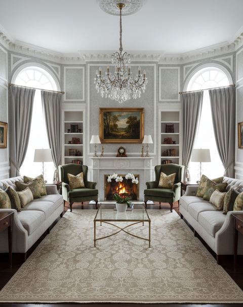 Persian-Inspired. Modern Defined. Turkish Made Rug, size 5' 4" x 7' 8"