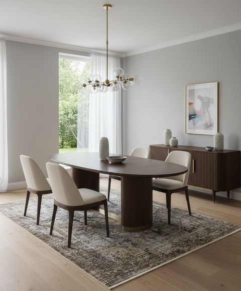 Persian-Inspired. Modern Defined. Turkish Made Rug, size 5' 2" x 7' 7"