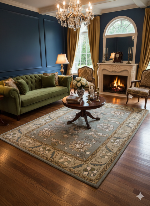 Persian-Inspired. Modern Defined. Turkish Made Rug, size 5" x 8"